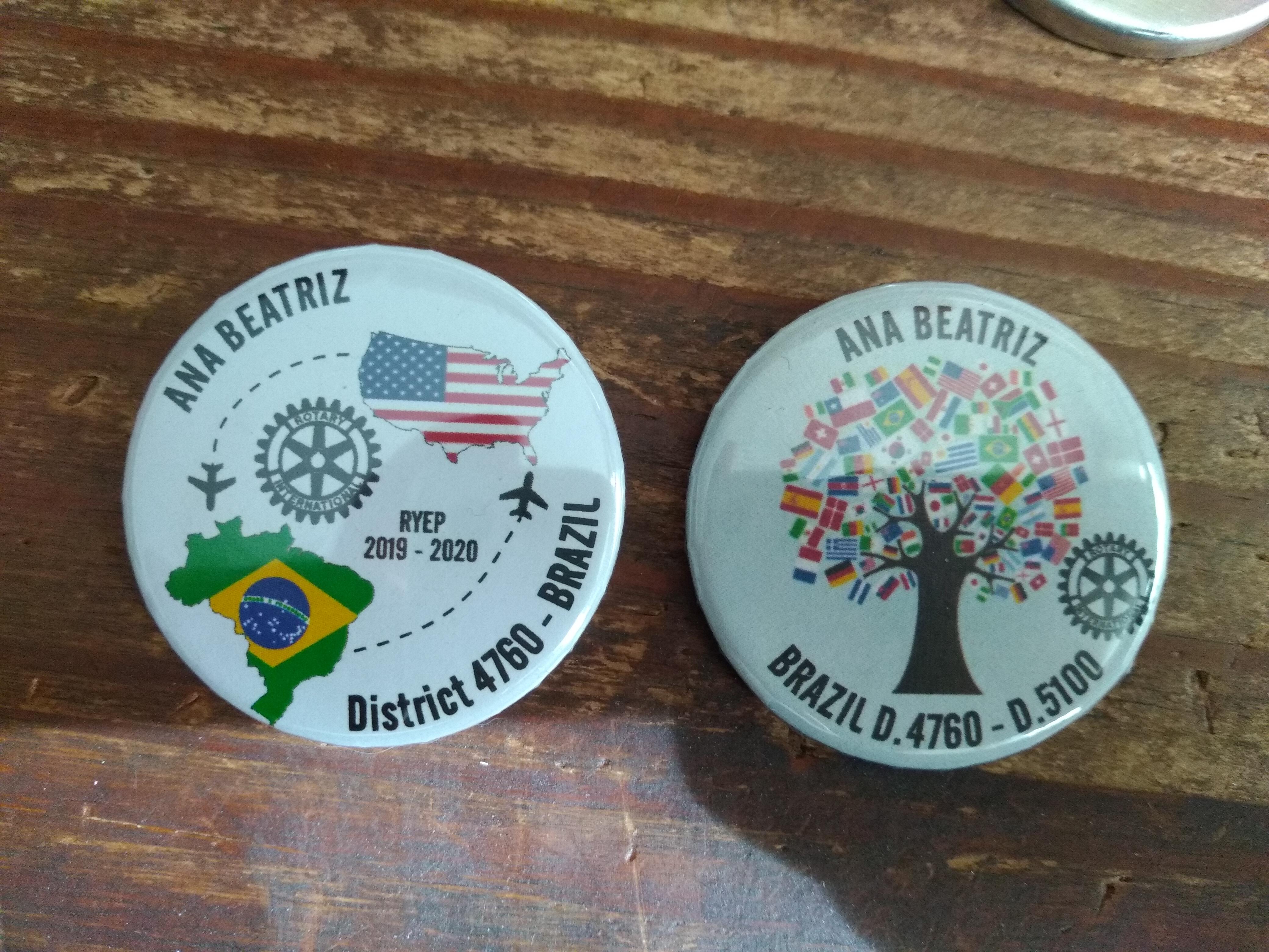 Bottons Para Intercâmbio
