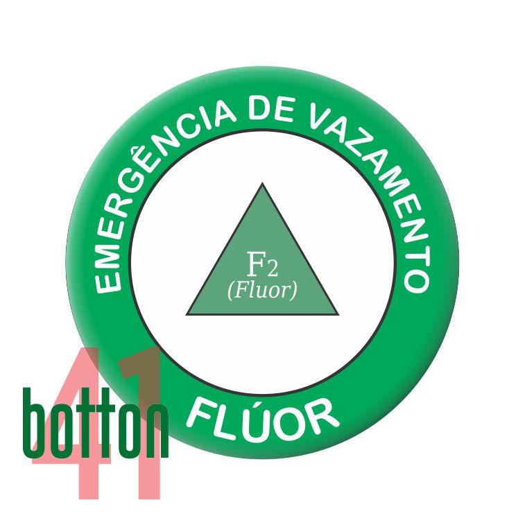 Botton Emergência de Vazamento FLÚOR