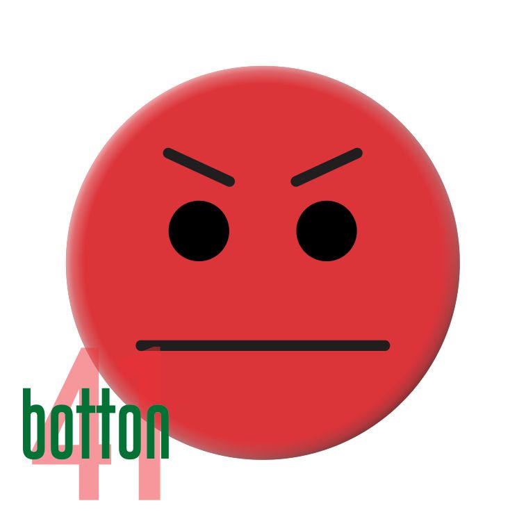 Emotion Angry Face Vermelho